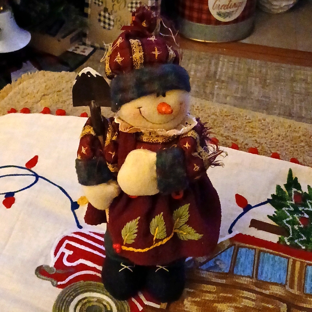 Snowman [woman] table decor 11 in